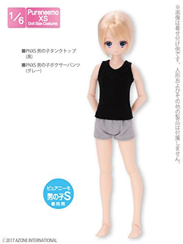 Doll Clothes - Pureneemo Original Costume - PureNeemo XS Size Costume - Boys Tank Top - 1/6 - Black (Azone)