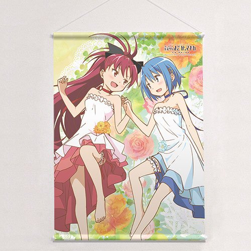 Puella Magi Madoka Magica the Movie New Feature: Rebellion - Original Illustration B2 Tapestry Sayaka & Kyoko / Blossom