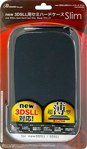 Semi Hard Case Slim for New 3DS LL (Black)