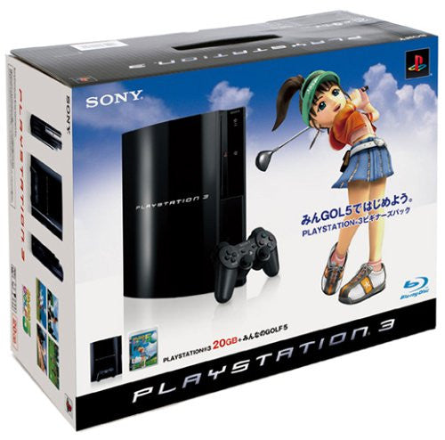 PlayStation3 Console (HDD 20GB Model) w/ Minna no Golf 5 - 110V