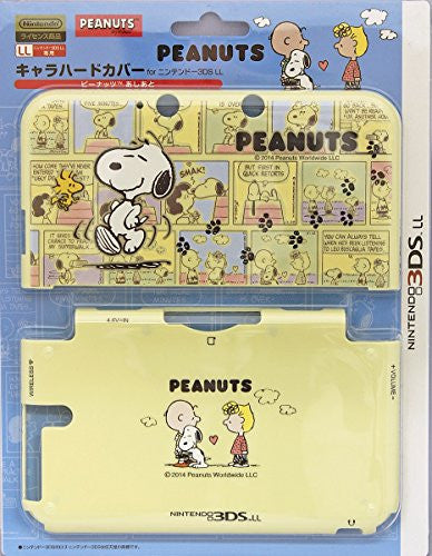 3DS LL Character Hard Cover (Peanuts Ashiato)
