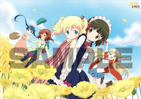 Kiniro Mosaic - Oomiya Shinobu - Alice Cartelet - Kujou Karen - Inokuma Youko - Komichi Aya - Clear Poster (flagments)