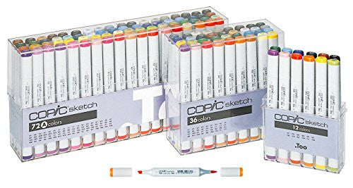 Copic Marker 72-Piece Sketch Set A