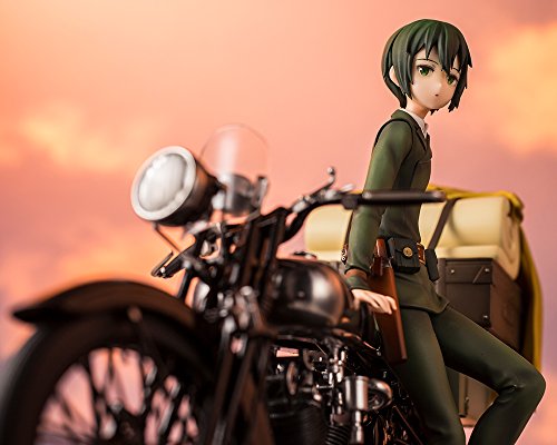 Kino (once named Sakura) and Hermes (the motorcycle). - Kino's Journey  Kino no tabi - Kino's journey #kinosjourney