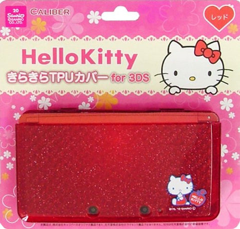 Hello Kitty Kirakira TPU Cover for 3DS (Red)