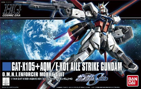 Kidou Senshi Gundam SEED - GAT-X105 Strike Gundam - GAT-X105+AQM/E-X01 Aile Strike Gundam - HGCE - HGUC 171 - 1/144 (Bandai)