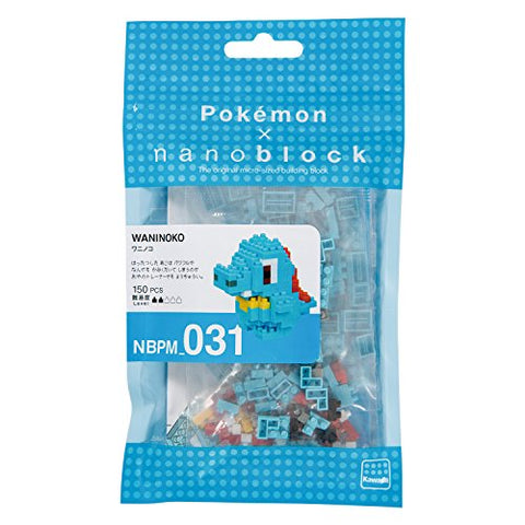 Pocket Monsters - Waninoko - Mini Collection Series - Nanoblock NBPM_031 - Pokémon x Nanoblock (Kawada)