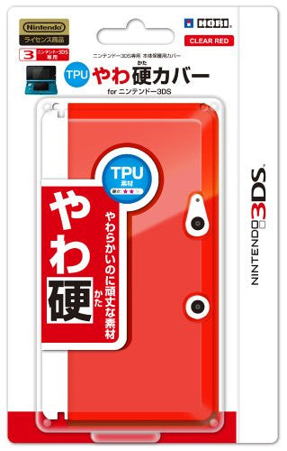 TPU Body Cover 3DS (clear red)