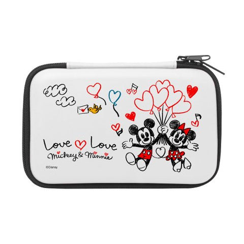 Disney Character Hard Pouch for 3DS LL (Micky & Minnie Version)