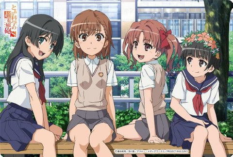 To Aru Kagaku no Railgun S - Misaka Mikoto - Shirai Kuroko - Saten Ruiko - Uiharu Kazari - Large Format Mousepad - Mousepad (Broccoli)