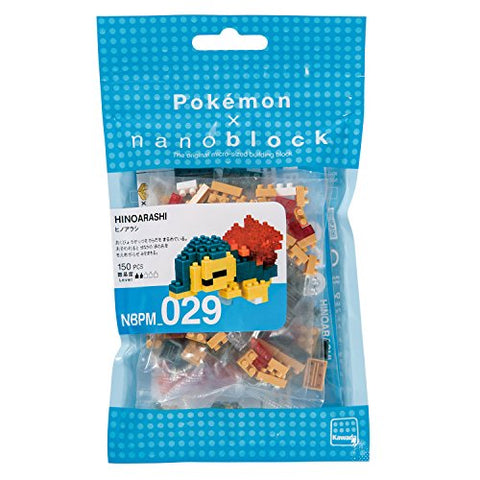 Pocket Monsters - Hinoarashi - Mini Collection Series - Nanoblock NBPM_029 - Pokémon x Nanoblock (Kawada)