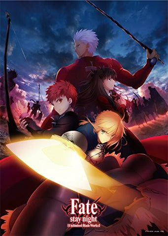 Fate/Stay Night Unlimited Blade Works - Emiya Shirou - Saber - Tohsaka Rin - Archer - Clear Poster (Broccoli)
