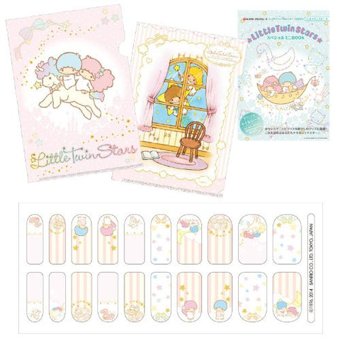 Little Twin Sisters   Mini Clear File And Nail Seal Book