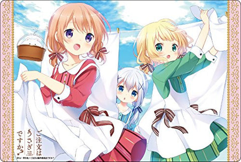 Gochuumon wa Usagi Desu ka? - Hoto Kokoa - Kafuu Chino - Kirima Sharo - Mousepad - Large Format Mousepad (Broccoli)