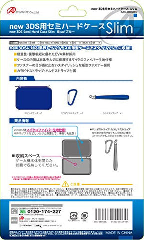 Semi Hard Case Slim for New 3DS (Blue)