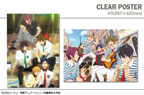 Free! - Hazuki Nagisa - Matsuoka Rin - Nanase Haruka - Ryuugazaki Rei - Tachibana Makoto - Clear Poster (Dezaegg)