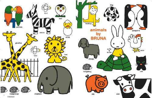 Miffy's Friends Book W/Miffy & Animal Design Tote Bag