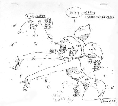 Top 2! Animation Groundwork Of Aim For The Top2! Original Illustration Art Book Gekan