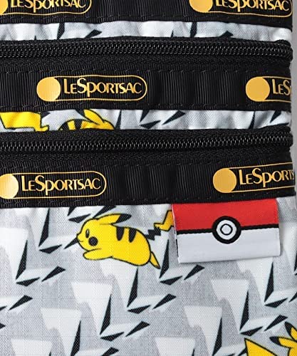 Pokémon - 3-Zip Cosmetic Pouch - Pikachu Monogram (Pokémon Center, LeSportsac)