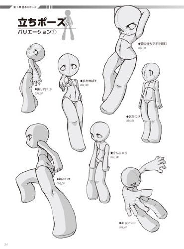 Super Deformation Pose Collection Vol.2 - Character Variation Pose Reference  Book | Drawing reference, Chibi drawings, Character design