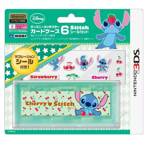 Disney Character Card Case 6 Seal Set for Nintendo 3DS (Stitch)