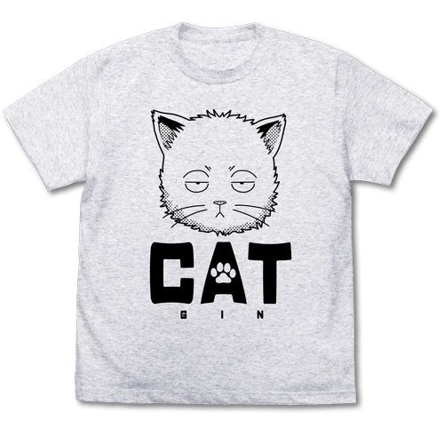 Gintama - Cat Gin-san - T-shirt Ash - M Size