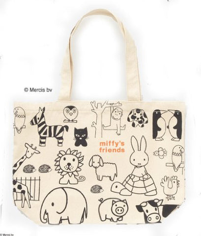 Miffy's Friends Book W/Miffy & Animal Design Tote Bag