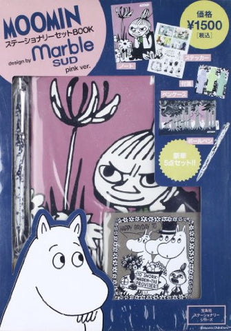 Moomin Stationery Set Book Design By Marble Sud Pink Ver. Book W/Extra