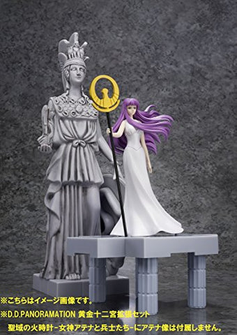 Saint Seiya - Athena (Kido Saori) - D.D. Panoramation - Golden Zodiac Extention Set Fire Clock of the Sanctuary -Goddess Athena and Soldiers- (Bandai)