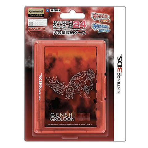 Pokemon Card Case 24 for 3DS (Genshi Groudon)