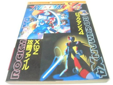 Mega Man X4 X To Z Strategy Guide Book / Ps Ss