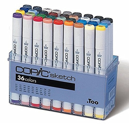 Copic Markers 36-Piece Sketch Basic Set