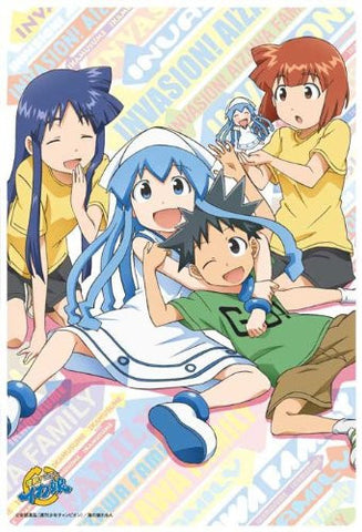 Shinryaku! Ika Musume - Aizawa Chizuru - Aizawa Eiko - Ika Musume - Mini Ika Musume - Saitou Nagisa - Large Format Mousepad - Mousepad (Broccoli)