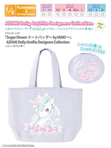 Doll Clothes - Pureneemo Original Costume - Sugar Dream Tote Bag -by MAKI- - 1/6 - Lavender (Azone)