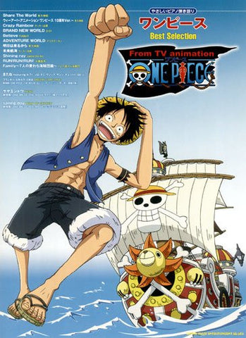 One Piece Anime Manga Piano Solo Score
