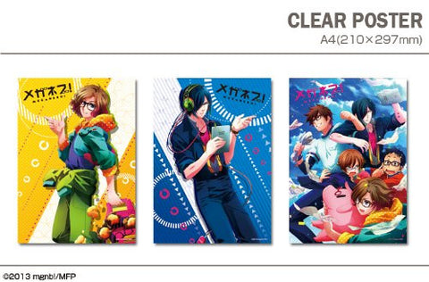 Meganebu! - Souma Akira - Minabe Yukiya - Hachimine Takuma - Kamatani Mitsuki - Kimata Hayato - Clear Poster Set 02 (Dezaegg)