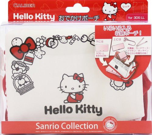 Hello Kitty Odekake Pouch for 3DS LL (Red)