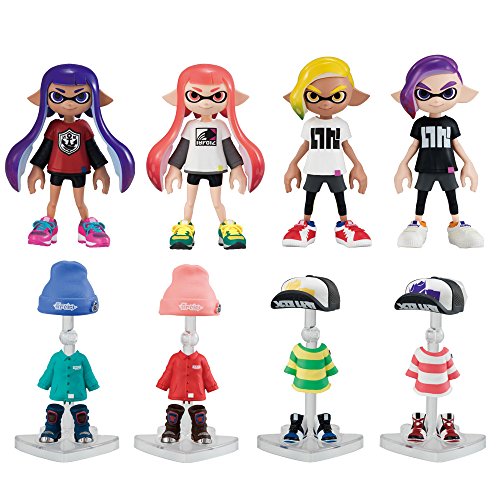 Splatoon 2 - Inkling - Bandai Shokugan - Candy Toy - Kisekae Gear Collection 2 - Girl, Bright Blue (Bandai)