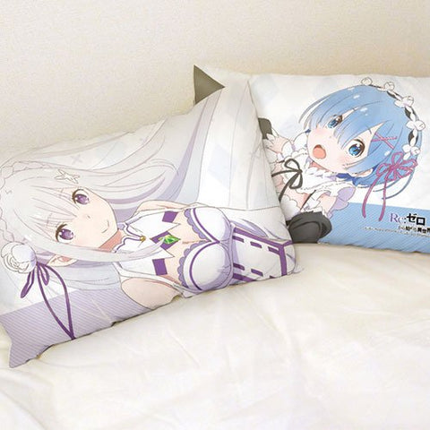 Re:Zero kara Hajimeru Isekai Seikatsu - Pillow Cover Emilia & Rem