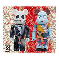 BE@RBRICK The Nightmare Before Christmas Jack Skellington and Sally