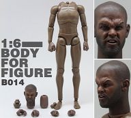 1/6 Male Narrow Shoulder - Dark Skin Body with Head B (VH-B014)