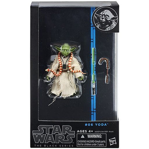 Star Wars - Hasbro Action Figure 6 Inch "Black" Series 2 #06 Yoda