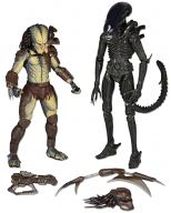 Alien vs Predator - Kenner Line Renegade Predator & Alien 7inch Action Figure 2PK