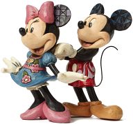 Enesco Disney Traditions - Mickey Mouse & Minnie Mouse Necklace Statue