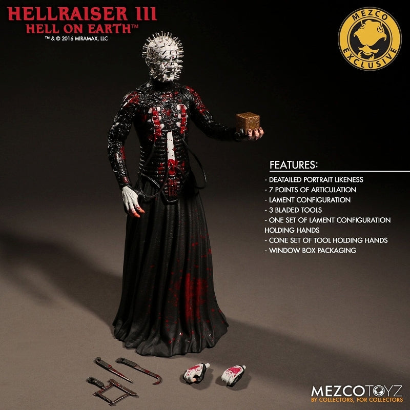 Hellraiser - Pinhead 12 Inch Action Figure Mezco Exclusive Bloody Spla -  Solaris Japan