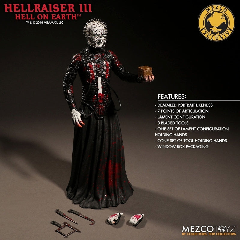 Hellraiser - Pinhead 12 Inch Action Figure Mezco Exclusive Bloody Splatter ver