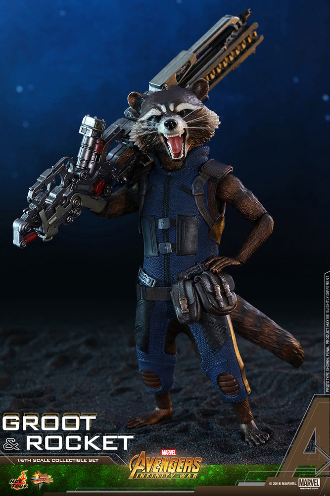 Movie Masterpiece "Avengers: Infinity War" 1/6 Scale Figure Groot & Rocket　