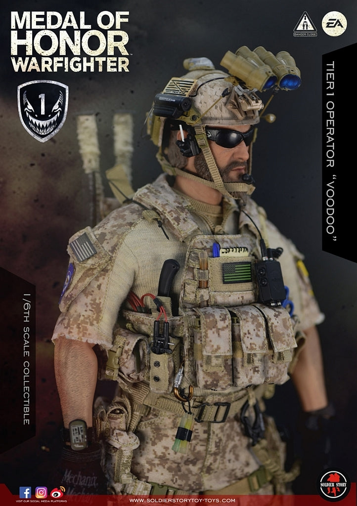 Soldier Story SS106 1/6 Scale "Medal of Honor" Navy SEAL Tier One Operator Voodoo