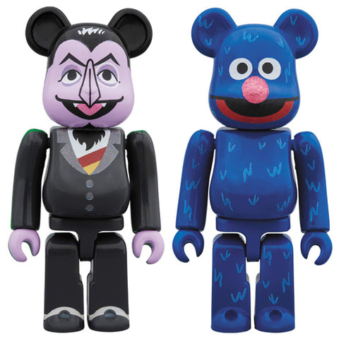 BE@RBRICK COUNT VON COUNT & GROVER 2PACK "Sesame Street"