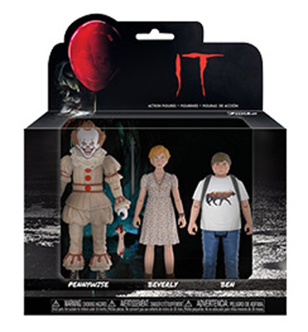 "IT" 3.75 Inch Action Figure Pennywise (Severed Arm Ver.) & Beverly & Ben